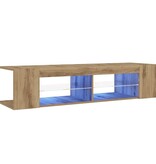 VidaXL Tv-meubel met LED 135x39x30 cm bewerkt hout artisanaal eiken