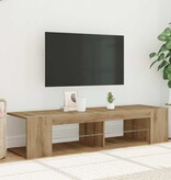 VidaXL Tv-meubel met LED 135x39x30 cm bewerkt hout artisanaal eiken