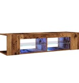 VidaXL Tv-meubel met LED 135x39x30 cm bewerkt hout oud hout