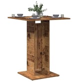VidaXL Bistrotafel 60x60x75 cm bewerkt hout oud houtkleurig