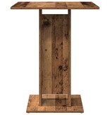 VidaXL Bistrotafel 60x60x75 cm bewerkt hout oud houtkleurig