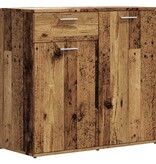VidaXL Dressoir 80x36x75 cm bewerkt hout oud houtkleurig