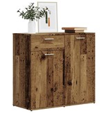 VidaXL Dressoir 80x36x75 cm bewerkt hout oud houtkleurig