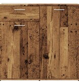 VidaXL Dressoir 80x36x75 cm bewerkt hout oud houtkleurig