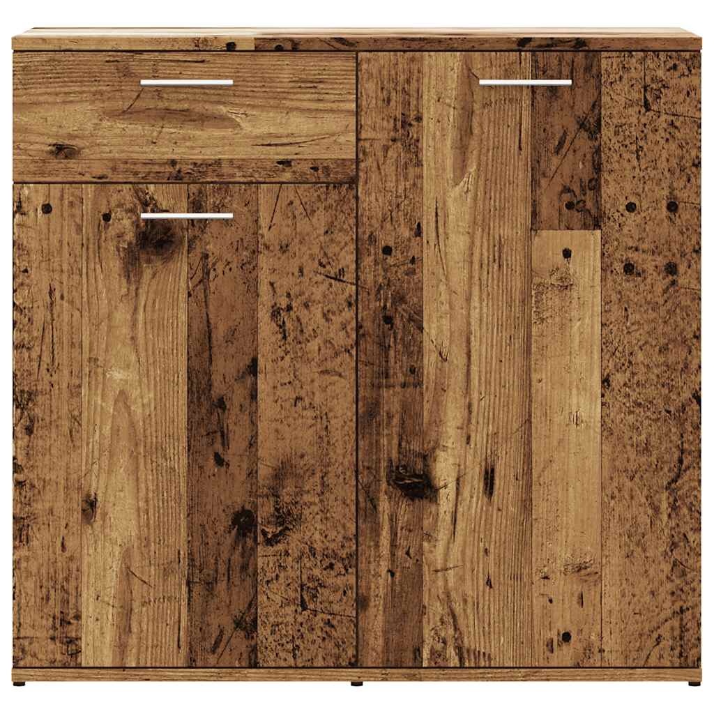 VidaXL Dressoir 80x36x75 cm bewerkt hout oud houtkleurig