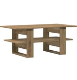 VidaXL Salontafel 102x55x42 cm bewerkt hout artisanaal eikenkleur
