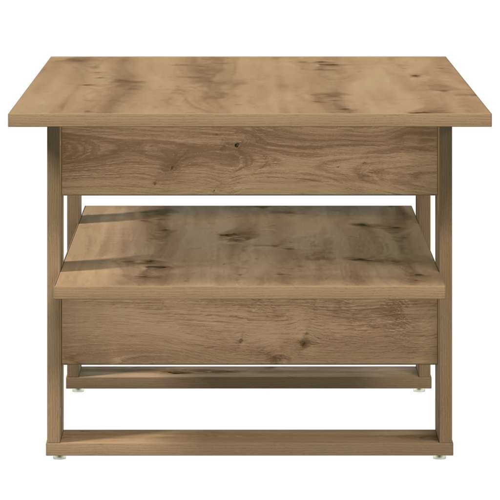 VidaXL Salontafel 102x55x42 cm bewerkt hout artisanaal eikenkleur