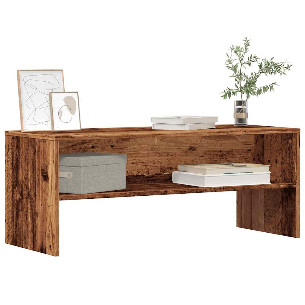 VidaXL Tv-meubel 100x40x40 cm bewerkt hout oud houtkleurig