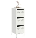VidaXL Hoge kast 39x35x103,5 cm staal zwart