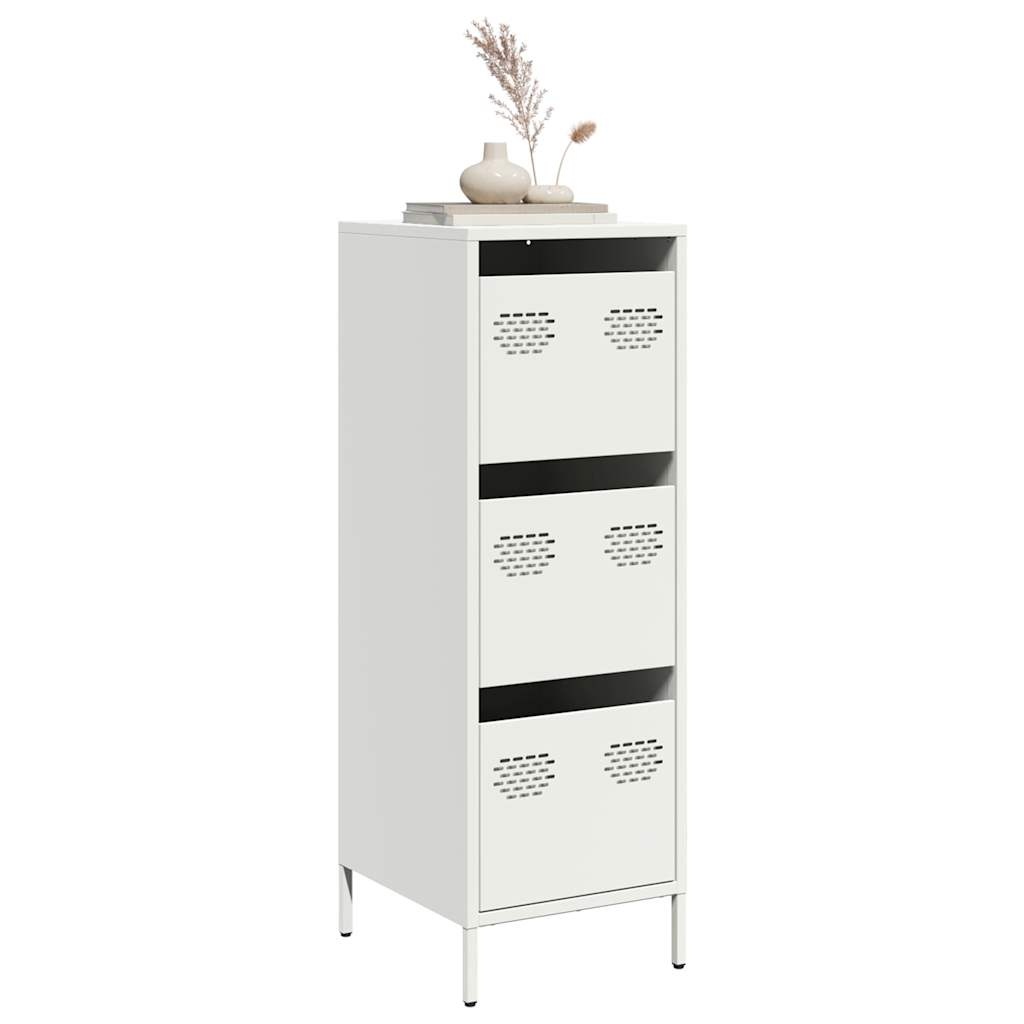 VidaXL Hoge kast 39x35x103,5 cm staal zwart