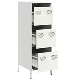 VidaXL Hoge kast 39x35x103,5 cm staal zwart