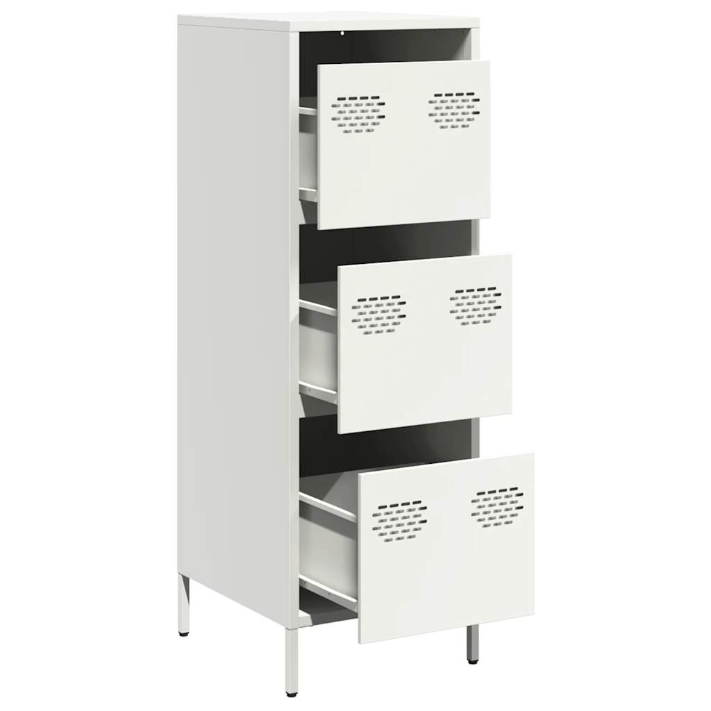 VidaXL Hoge kast 39x35x103,5 cm staal zwart