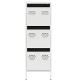 VidaXL Hoge kast 39x35x103,5 cm staal zwart