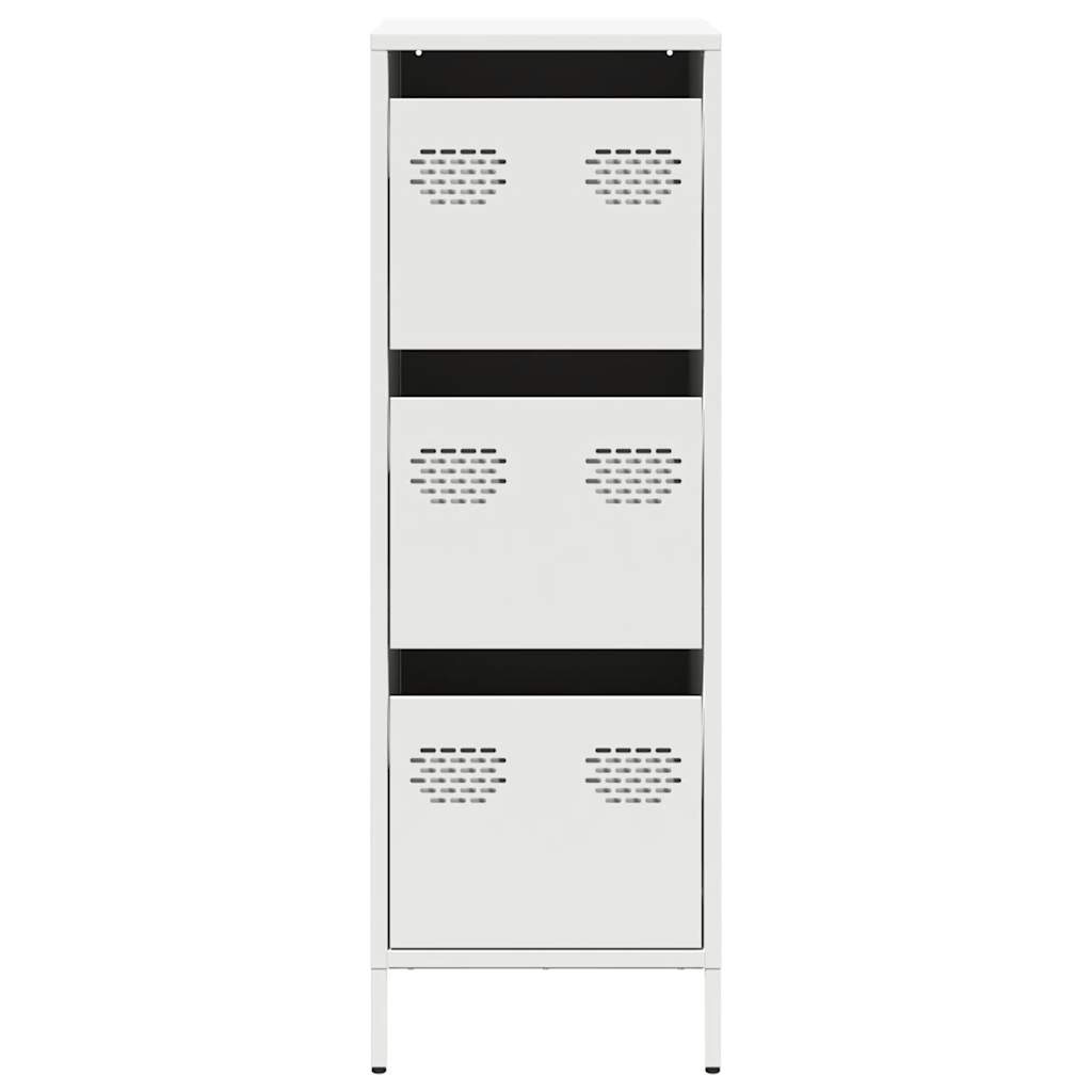 VidaXL Hoge kast 39x35x103,5 cm staal zwart