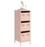 VidaXL Hoge kast 39x35x103,5 cm staal zwart