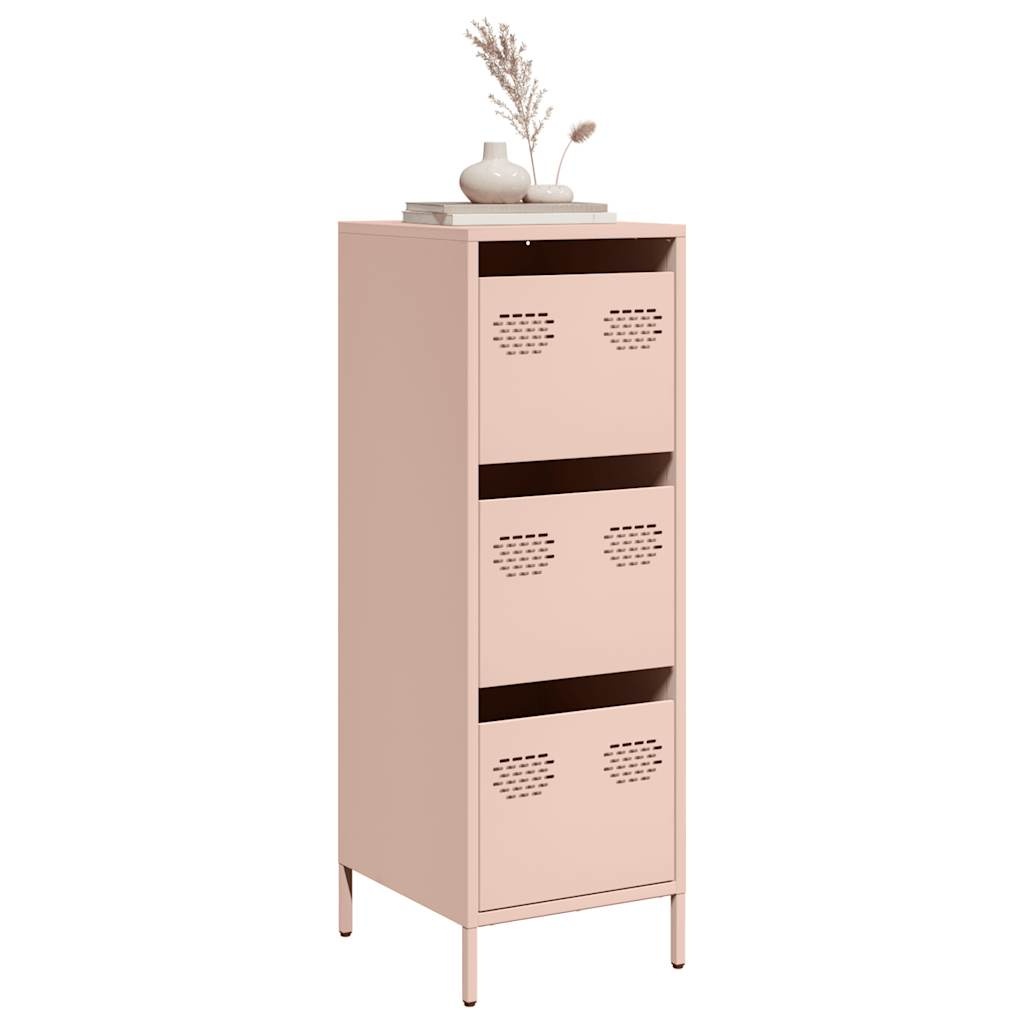 VidaXL Hoge kast 39x35x103,5 cm staal zwart