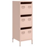 VidaXL Hoge kast 39x35x103,5 cm staal zwart