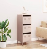VidaXL Hoge kast 39x35x103,5 cm staal zwart