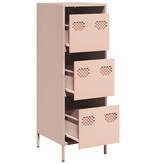 VidaXL Hoge kast 39x35x103,5 cm staal zwart