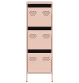 VidaXL Hoge kast 39x35x103,5 cm staal zwart