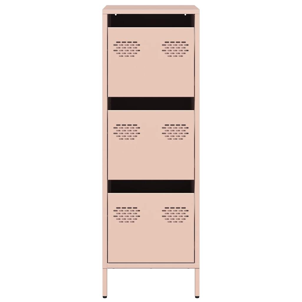 VidaXL Hoge kast 39x35x103,5 cm staal zwart