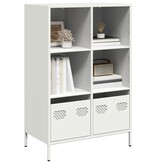 VidaXL Hoge kast 68x39x103,5 cm staal wit