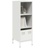 VidaXL Hoge kast 35x39x103,5 cm staal wit