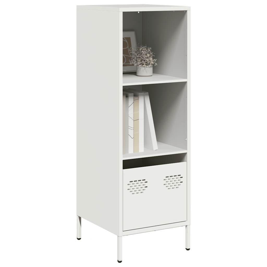 VidaXL Hoge kast 35x39x103,5 cm staal wit