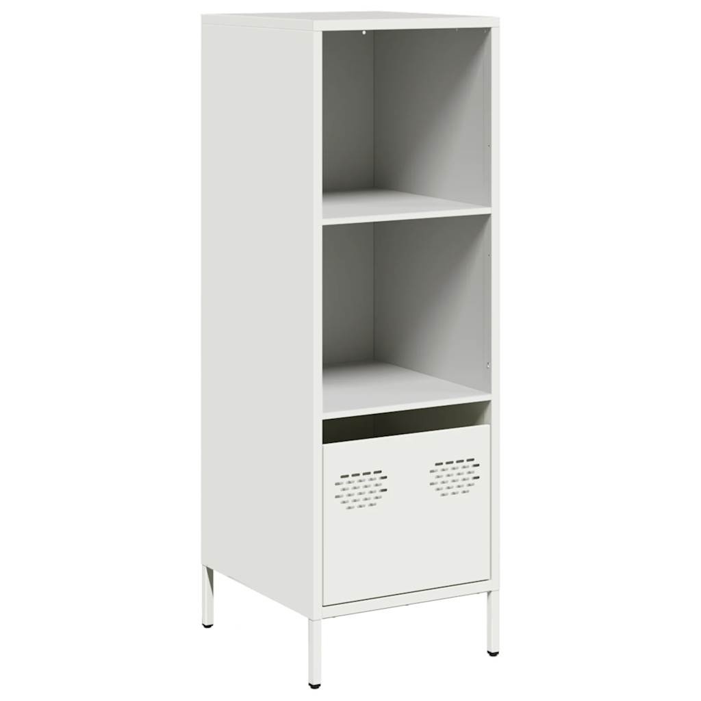 VidaXL Hoge kast 35x39x103,5 cm staal wit