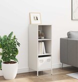 VidaXL Hoge kast 35x39x103,5 cm staal wit