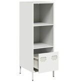 VidaXL Hoge kast 35x39x103,5 cm staal wit