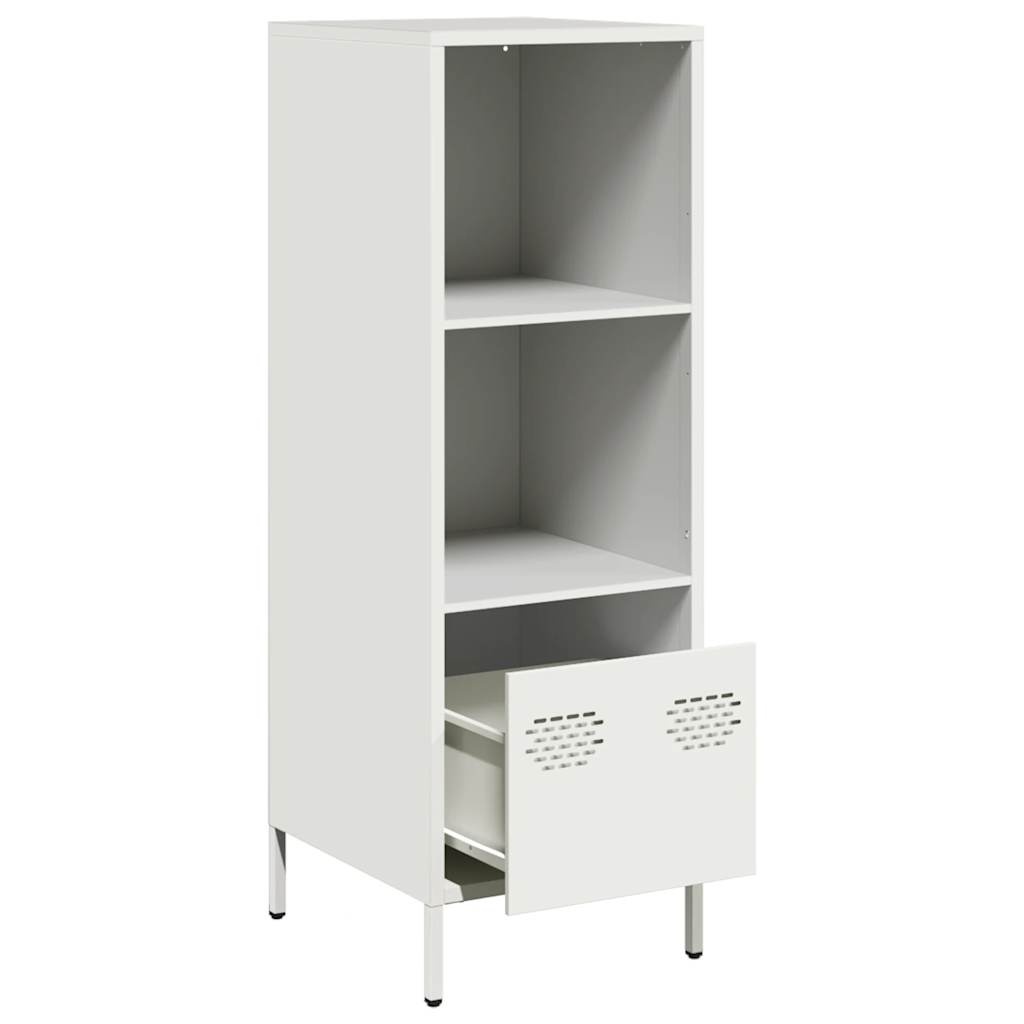 VidaXL Hoge kast 35x39x103,5 cm staal wit