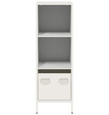 VidaXL Hoge kast 35x39x103,5 cm staal wit
