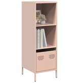 VidaXL Hoge kast 35x39x103,5 cm staal roze