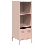 VidaXL Hoge kast 35x39x103,5 cm staal roze