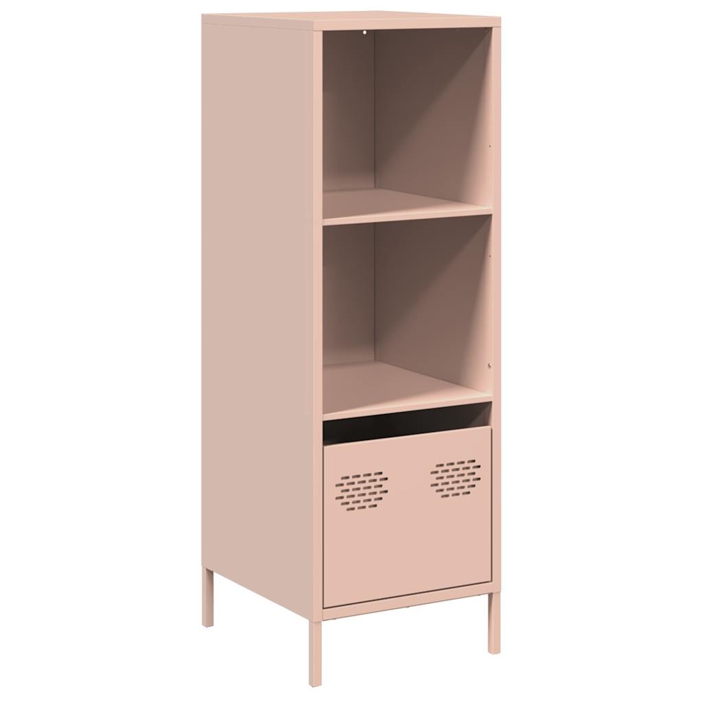 VidaXL Hoge kast 35x39x103,5 cm staal roze