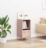 VidaXL Dressoir 35x39x73,5 cm koudgewalst staal roze