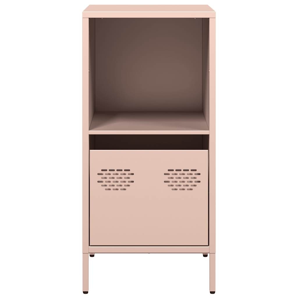 VidaXL Dressoir 35x39x73,5 cm koudgewalst staal roze