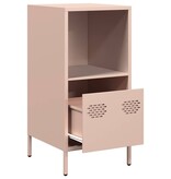 VidaXL Dressoir 35x39x73,5 cm koudgewalst staal roze