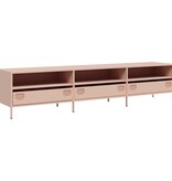 VidaXL Tv-meubel 202x39x43,5 cm koudgewalst staal roze