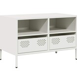 VidaXL Tv-meubel 68x39x43,5 cm koudgewalst staal wit