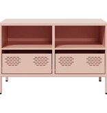 VidaXL Tv-meubel 68x39x43,5 cm koudgewalst staal roze