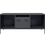 VidaXL Salontafel 101,5x50x43,5 cm koudgewalst staal antracietkleurig