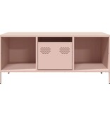 VidaXL Salontafel 101,5x50x43,5 cm koudgewalst staal roze