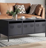 VidaXL Salontafel 101,5x50x43,5 cm koudgewalst staal antracietkleurig