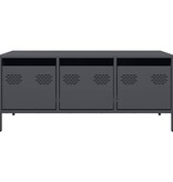 VidaXL Salontafel 101,5x50x43,5 cm koudgewalst staal antracietkleurig