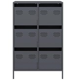 VidaXL Hoge kast 68x39x101,5 cm staal antracietkleurig