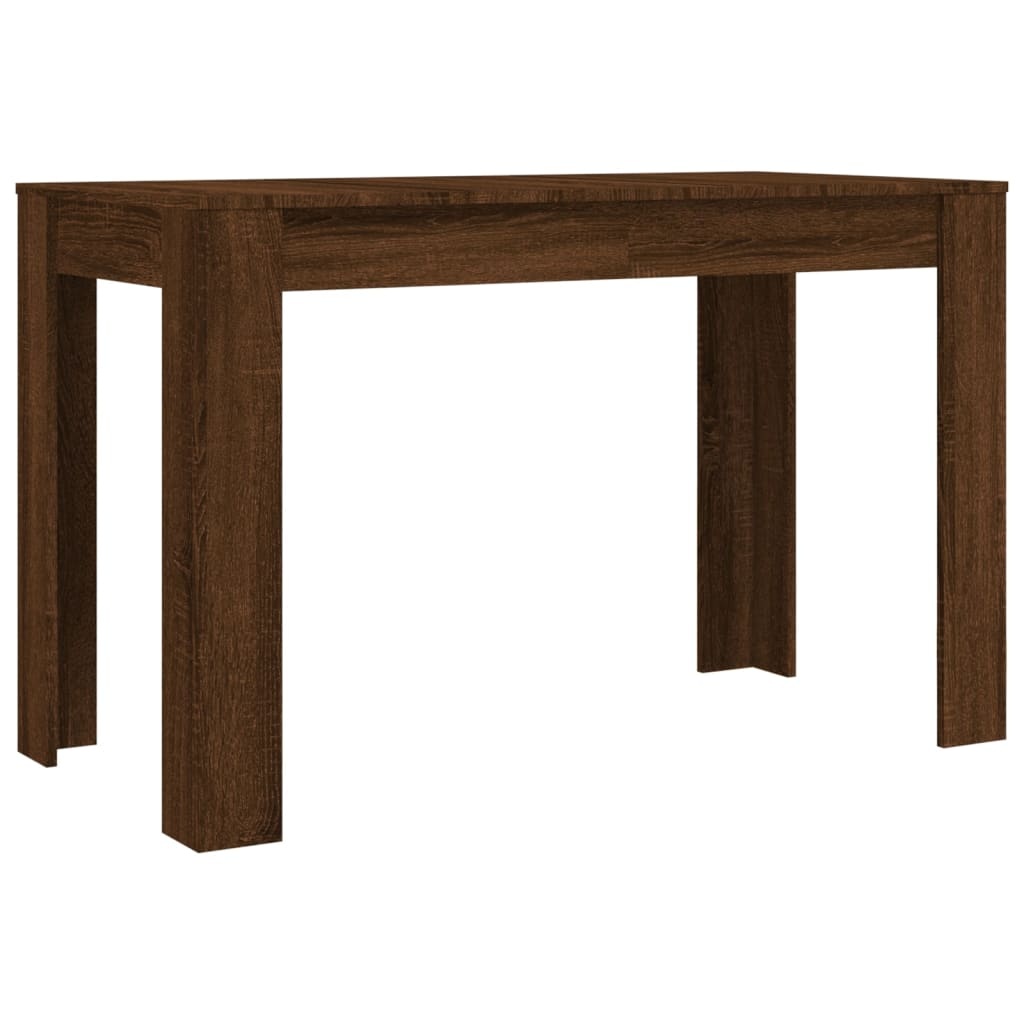 VidaXL Eettafel 120x60x76 cm bewerkt hout bruin eikenkleur