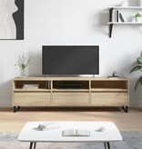 VidaXL Tv-meubel 150x30x44,5 cm bewerkt hout sonoma eikenkleurig
