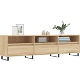 VidaXL Tv-meubel 150x30x44,5 cm bewerkt hout sonoma eikenkleurig